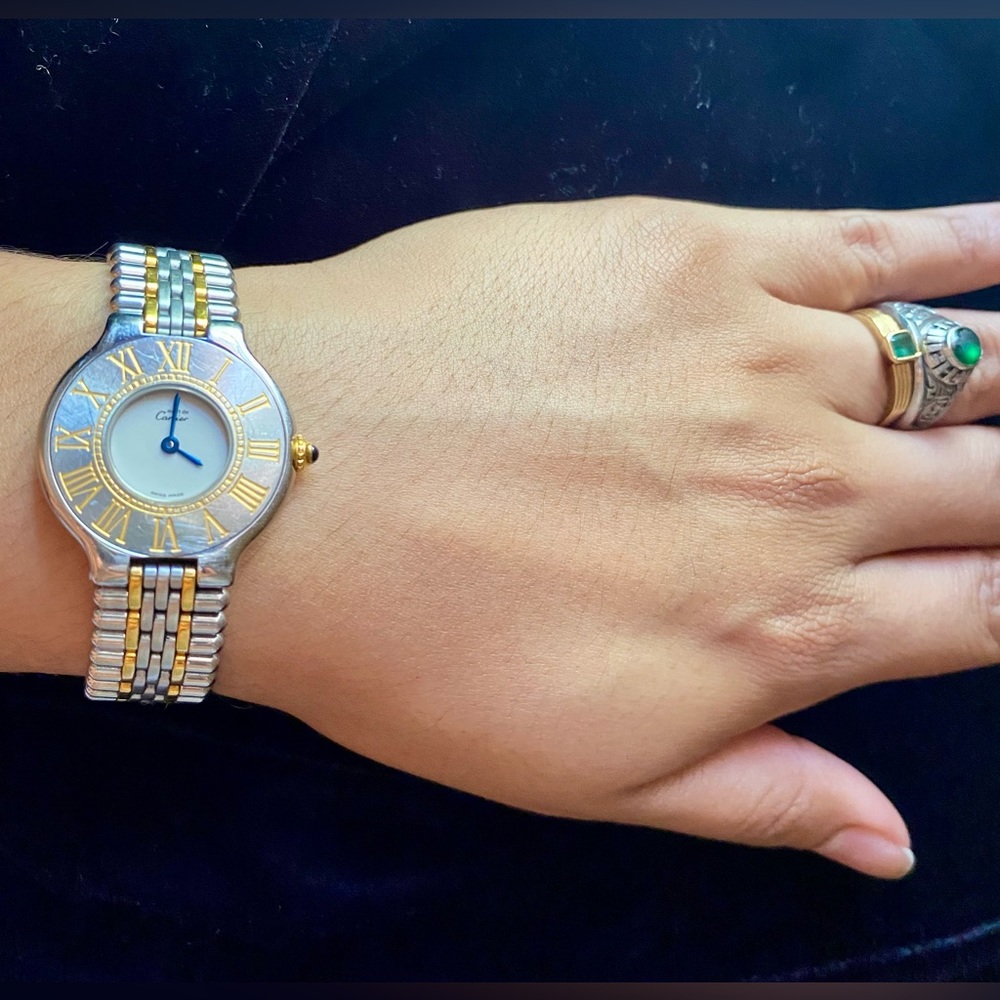 Used Vintage Cartier Women’s Wrist Watch Must de 21